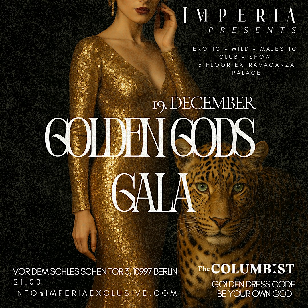 GOLDEN GODS GALA (Extravaganza 3 floor villa -  club, show, ball)