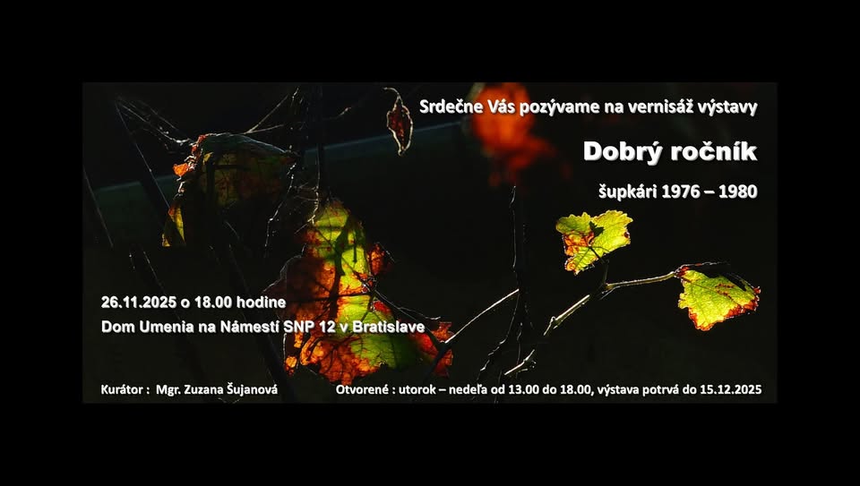 Vernisáž výstavy "Dobrý ročník - šupkári 1976-1980"