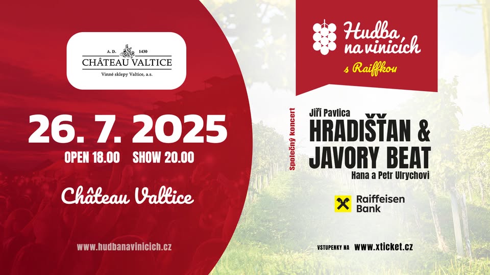 Hradišťan a Javory Beat - CHÂTEAU VALTICE - 26. července