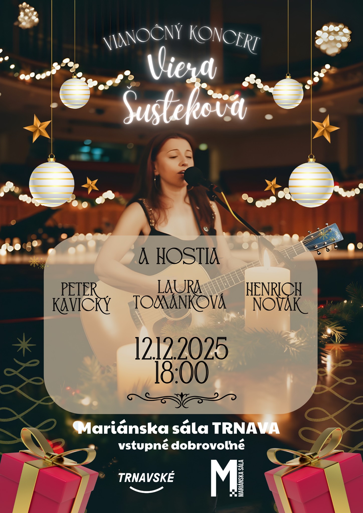 Viera Šusteková - Vianočný koncert - Mariánska sála Trnava
