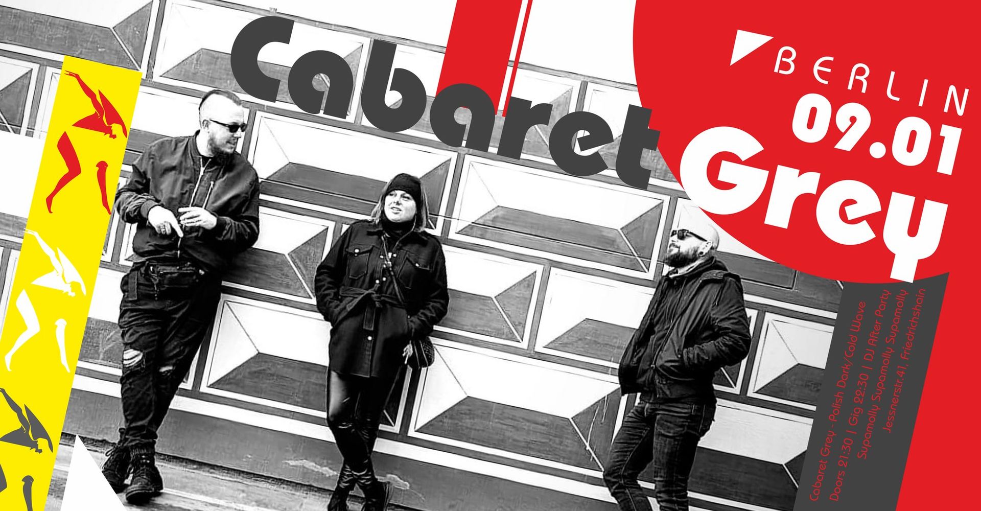 Cabaret Grey (dark/cold wave, PL) | Berlin, Supamolly
