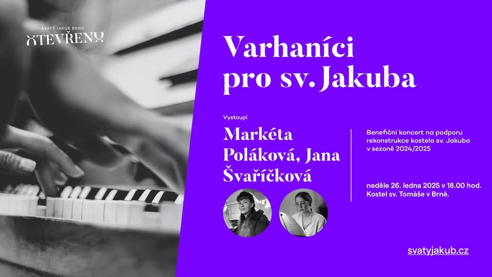 Varhaníci pro sv. Jakuba - Markéta Poláková, Jana Švaříčková
