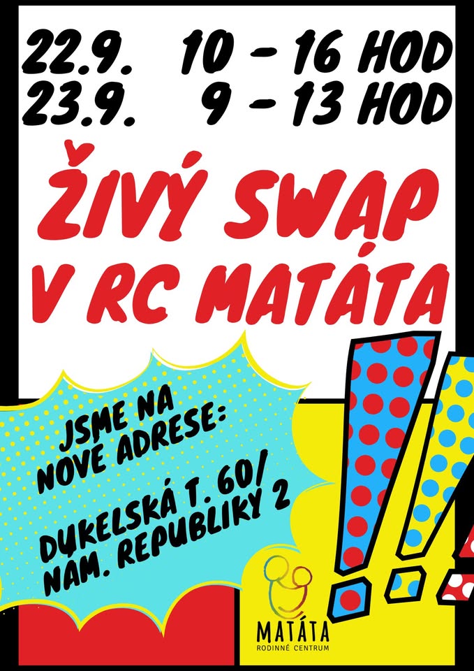 Poprázdninový ŽIVÝ SWAP v Matátě