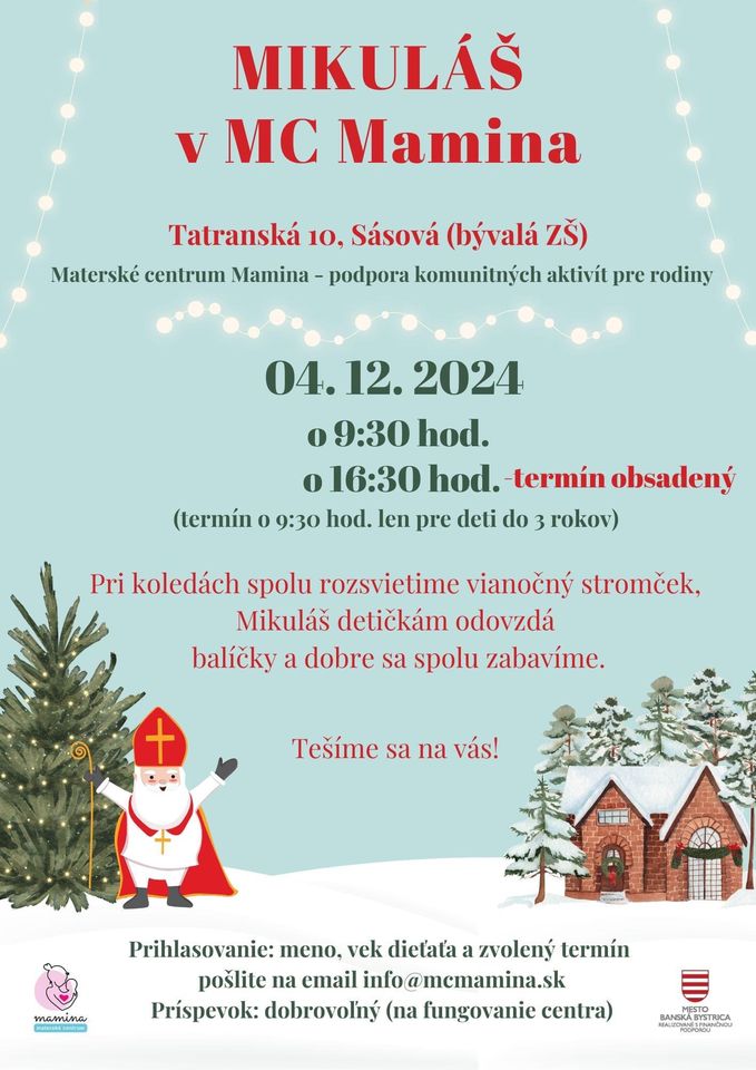 Mikuláš v MC Mamina 🎅