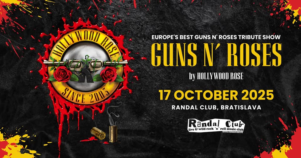💥Guns N' Roses tribute show by Hollywood Rose🌹 |  Randal Club, Bratislava