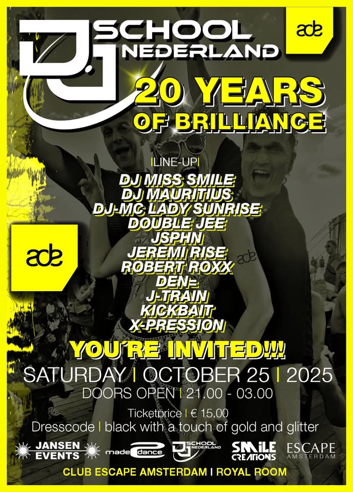 DJ School Nederland 20 Years of Brilliance