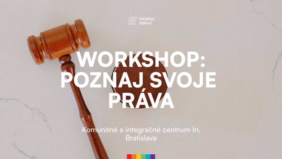 PRIDE mesiac: Workshop Poznaj svoje práva