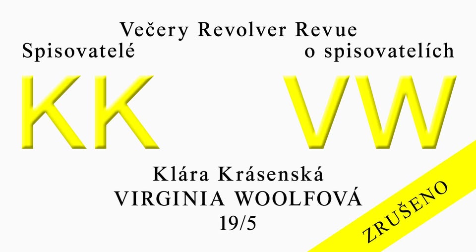 ZRUŠENO: ✦Večer RR✦ Spisovatelé o spisovatelích 💛 Klára Krásenská o Virginii Woolfové