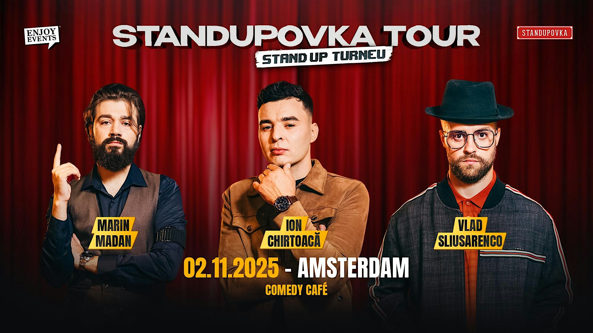 Standupovka - Vlad, Marin and Ion | Amsterdam | 02.11.2025