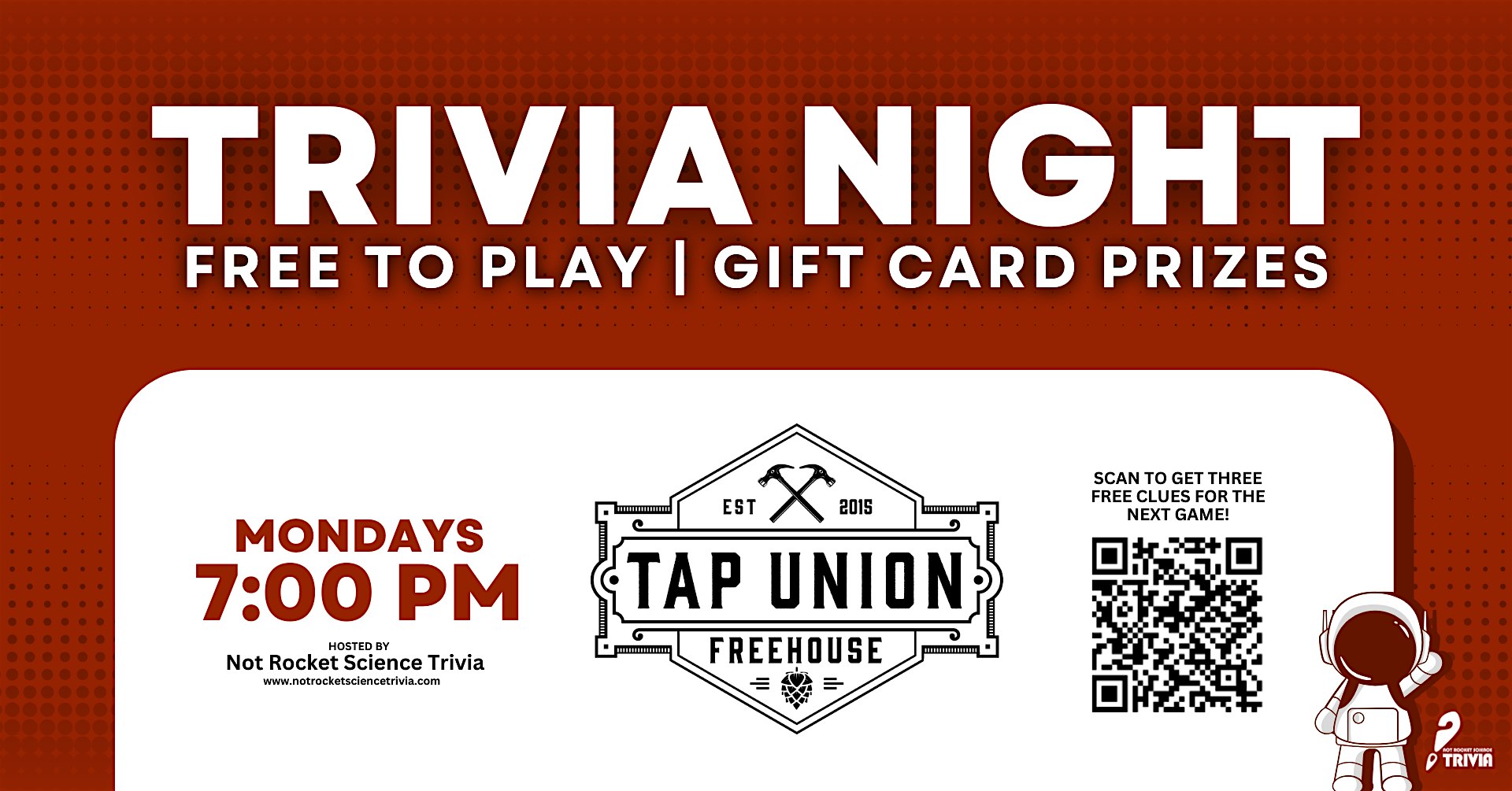 Vancouver, WA Trivia Night | Tap Union Freehouse