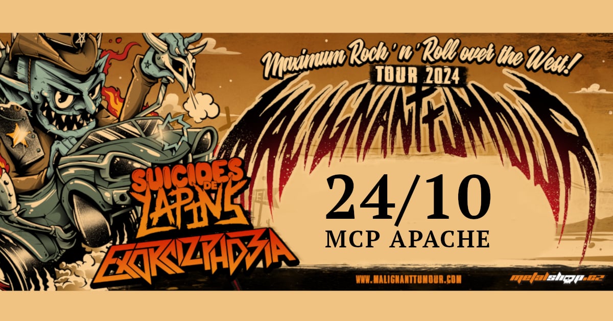 Malignant Tumour [CZ] / Exorcizphobia [CZ] / Suicides De Lapins at MCP Apache