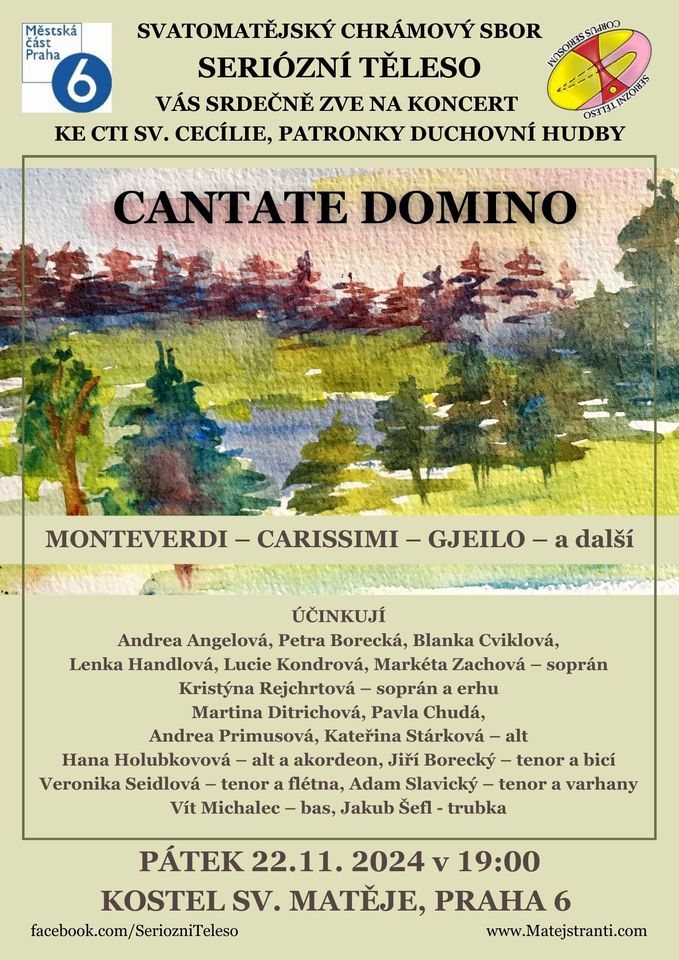 Koncert "Cantate Domino" ke cti sv. Cecílie