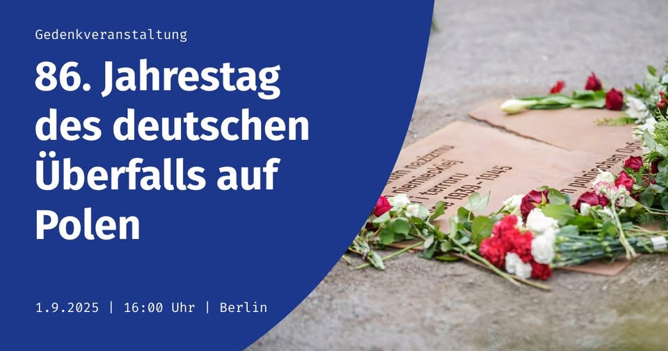 Gedenken an den deutschen Überfall auf Polen am 1. September