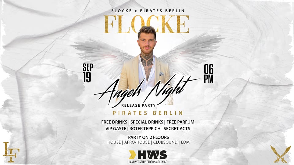 Angels Night - Release Party by Flocke | 19.09.25 im Pirates Berlin
