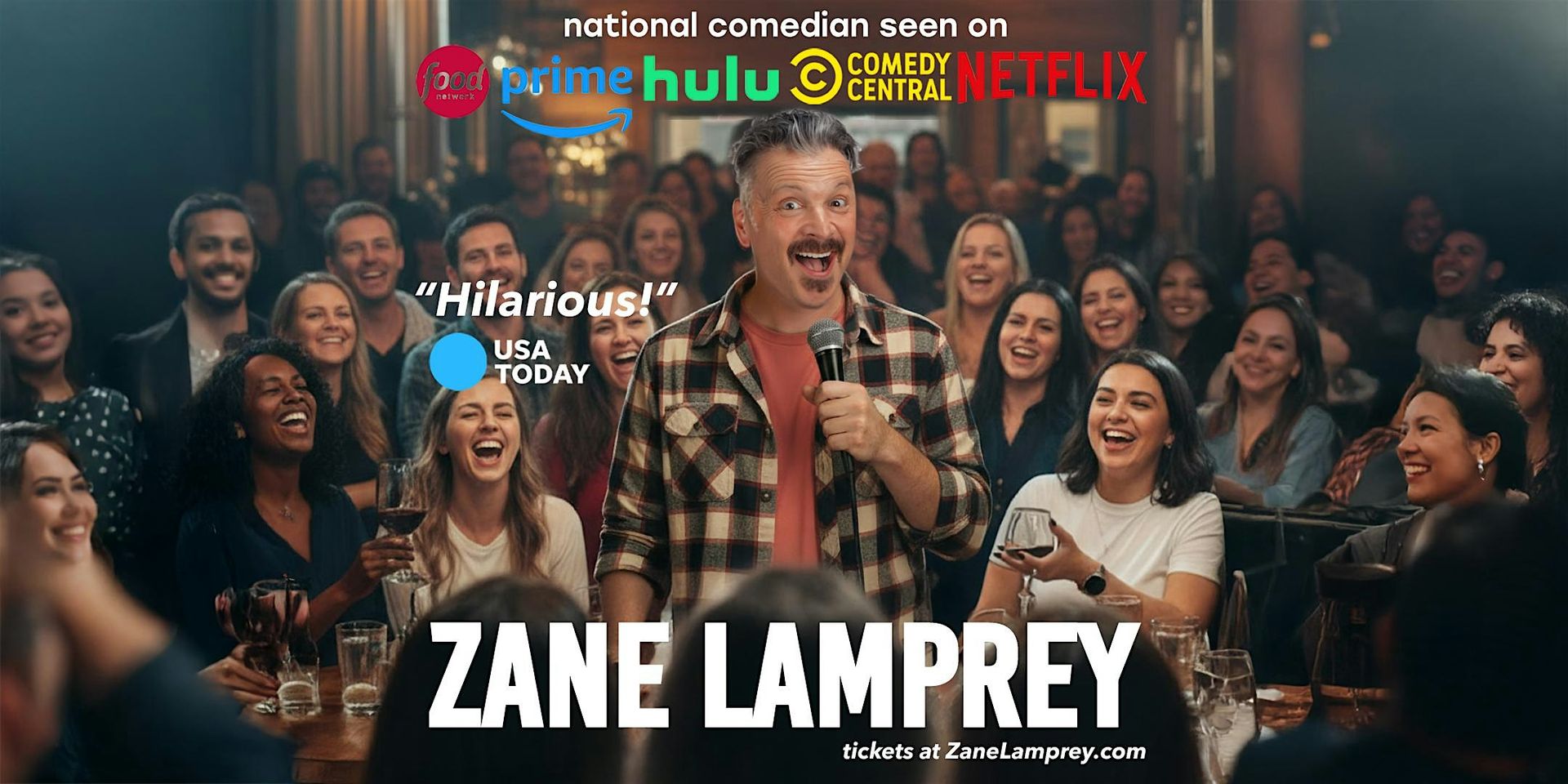 Comedian ZANE LAMPREY in Longview, WA