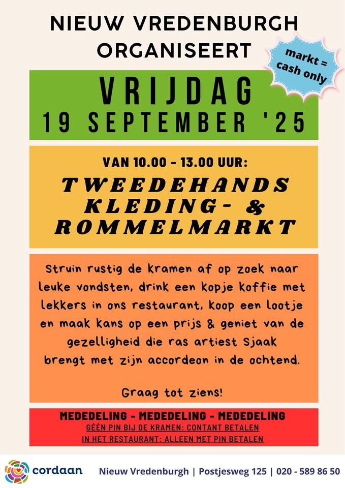 Tweedehands Rommel- & Kledingmarkt