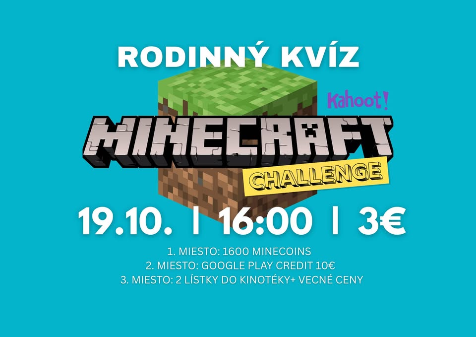 Rodinný kvíz: MINECRAFT