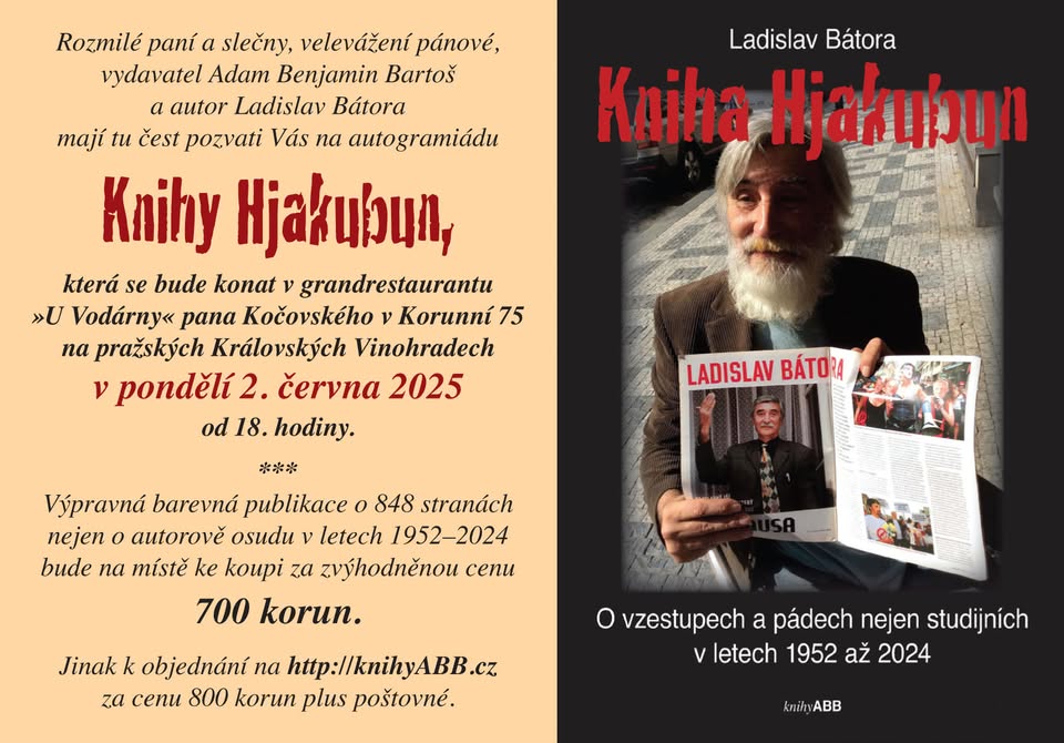 Ladislav Bátora - autogramiáda Knihy Hjakubun