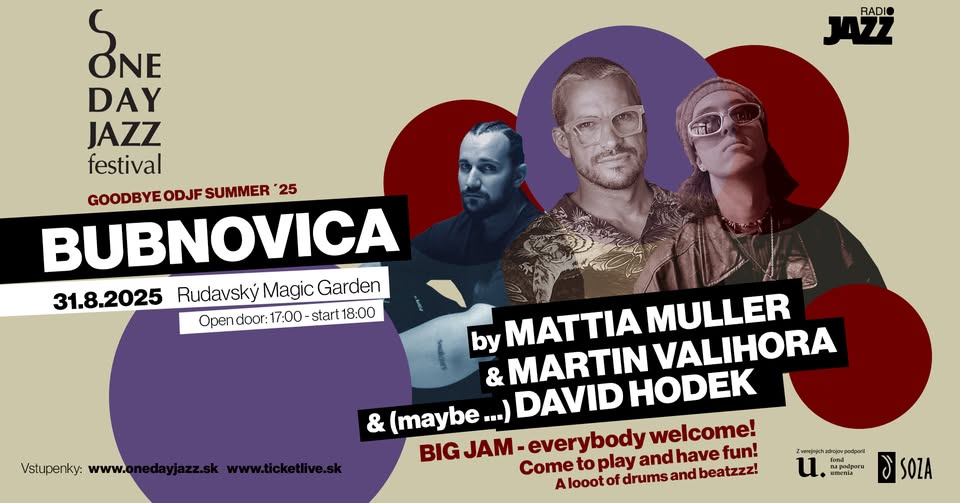 BUBNOVICA (Drum Battle): Mattia Muller, Martin Valihora, David Hodek