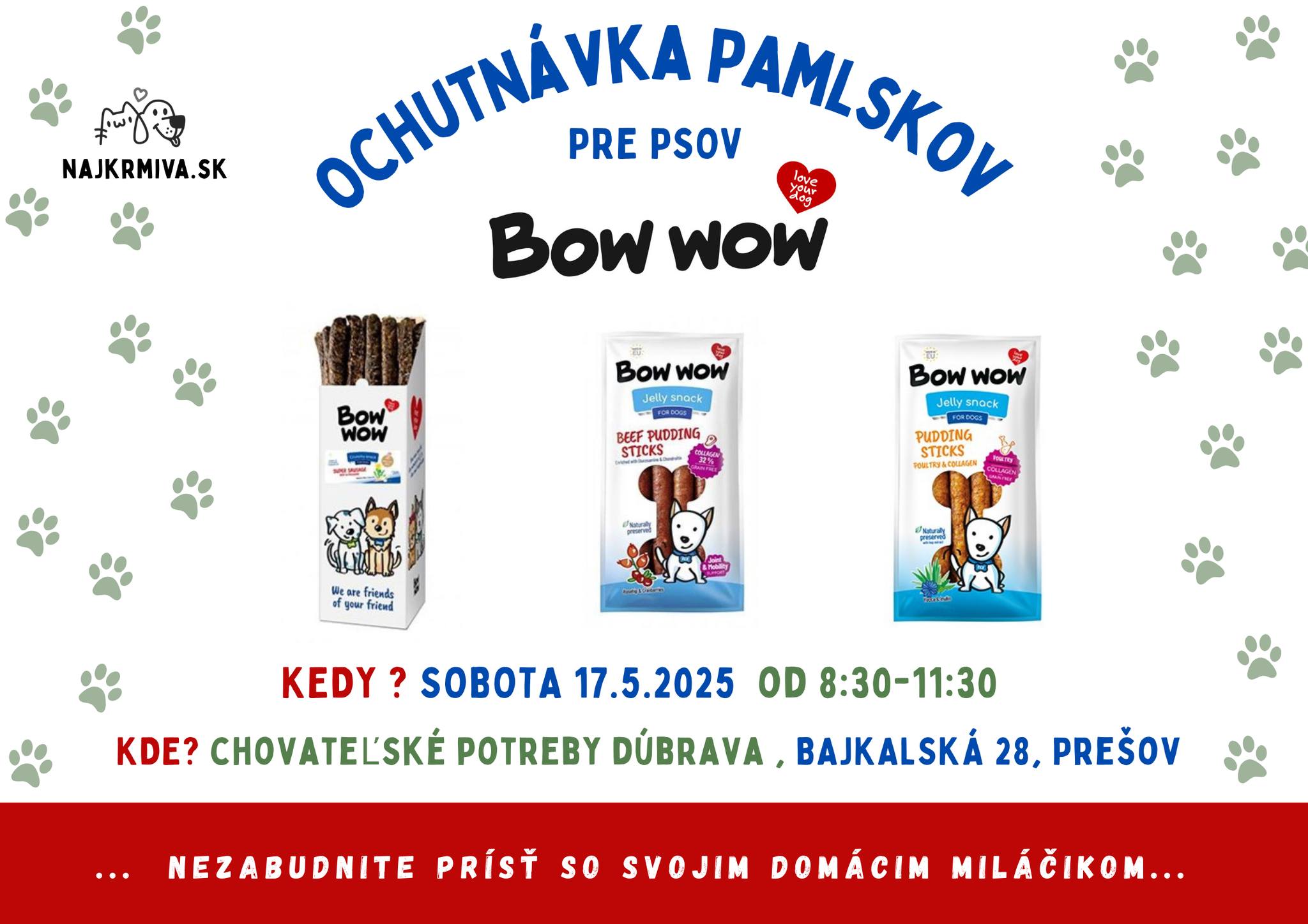 Ochutnávka pamlskov pre psov BOW BOW