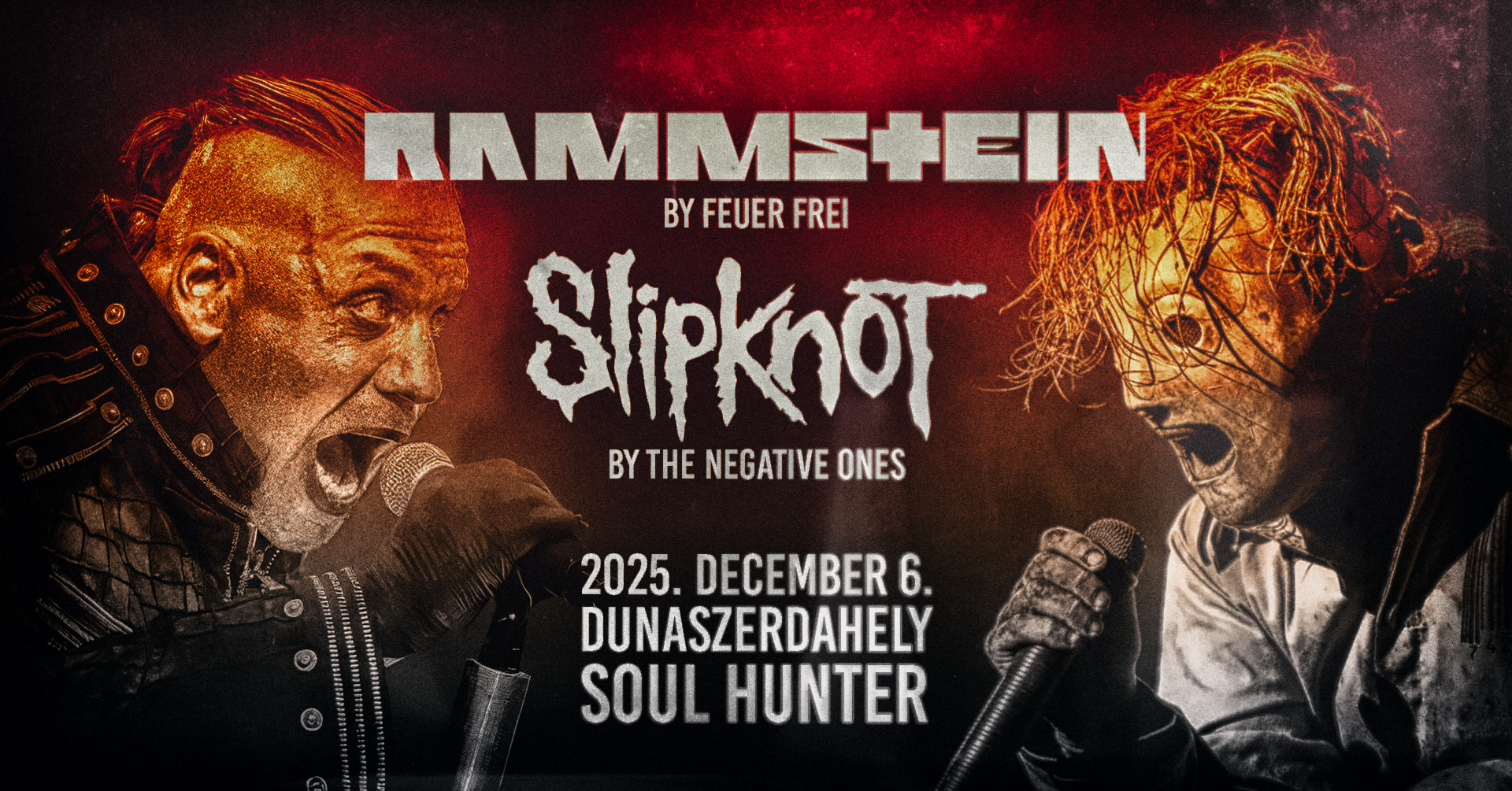 Rammstein by Feuer Frei, Slipknot by The Negative Ones 💥 Dunaszerdahely, Soul Hunter