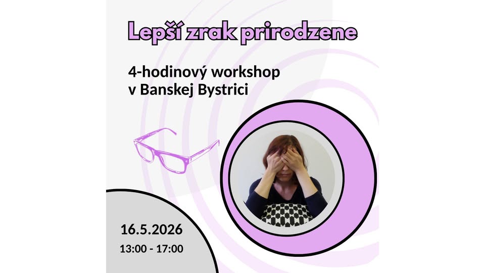 Lepší zrak prirodzene - workshop