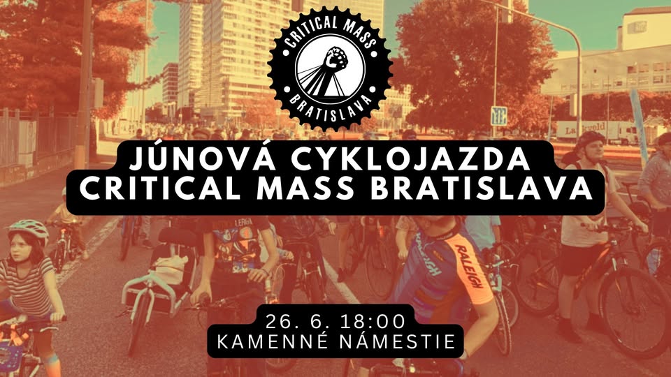 Júnová cyklojazda Critical Mass Bratislava