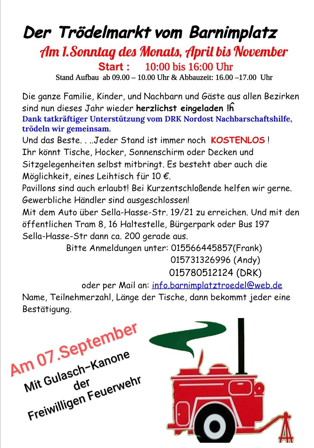 Trödelmarkt vom Barnimplatz