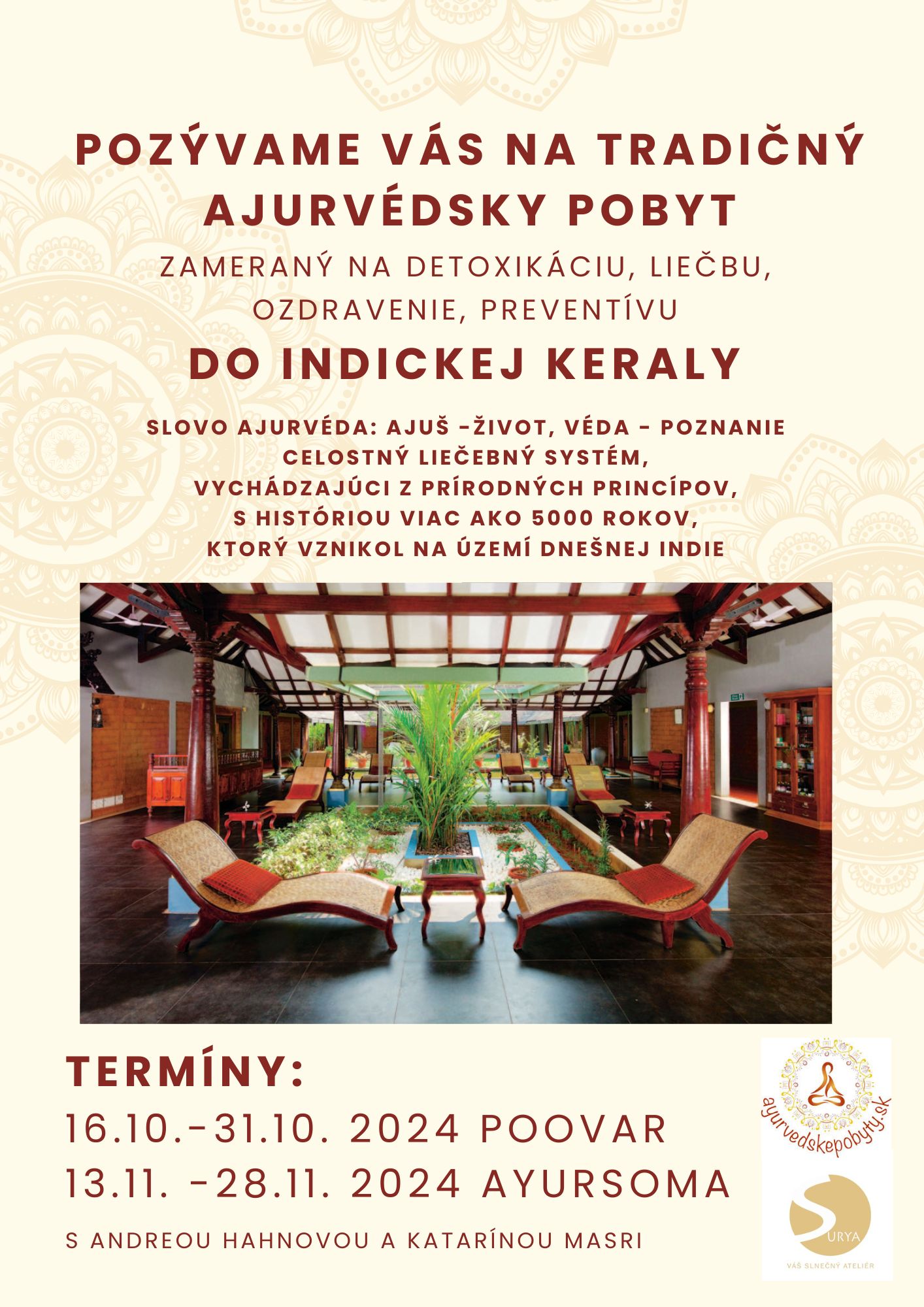 POOVAR - TRADIČNÝ AJURVÉDSKY POBYT V INDICKEJ KERALE