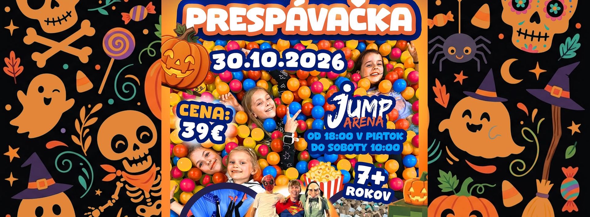 Halloween bez detí - Prespávačka v Jump Arena Košice