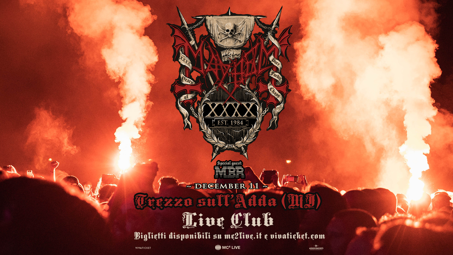 MAYHEM - 40th Anniversary Tour | Trezzo sull'Adda, Live Music Club