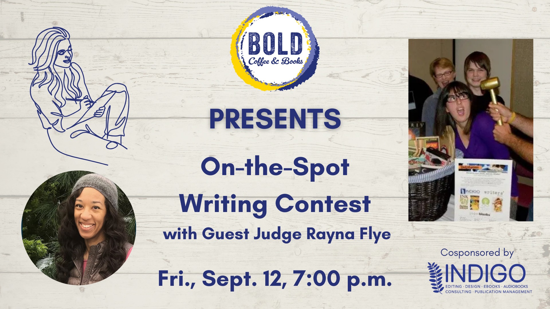 On-the-Spot Writing Contest with Guest Judge Rayna Flye