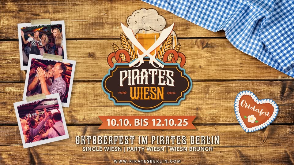 Pirates Oktoberfest 10.10. until October 12th, 2025 at Pirates Berlin