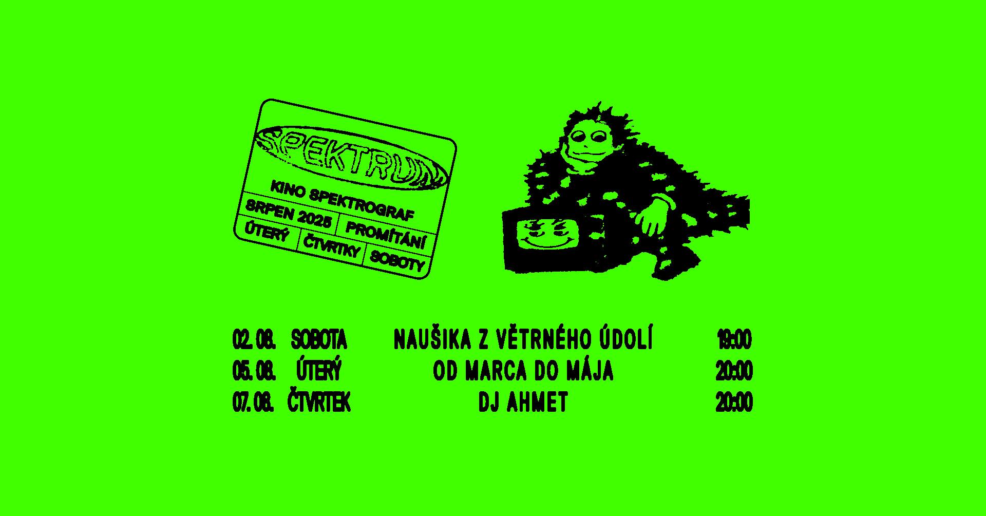 Spectrograph cinema: Napušika from Wind Valley, from Marc to May, Karaoke Blues
