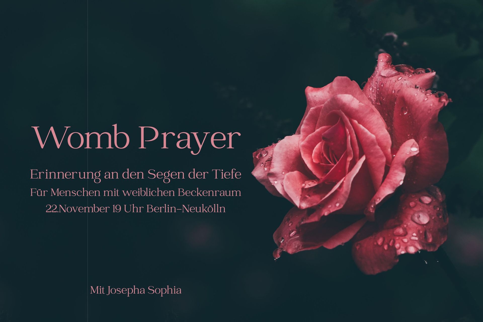 Womb Prayer - Erinnerung an den Segen der Tiefe
