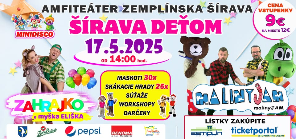 Šírava DEŤOM máj 2025