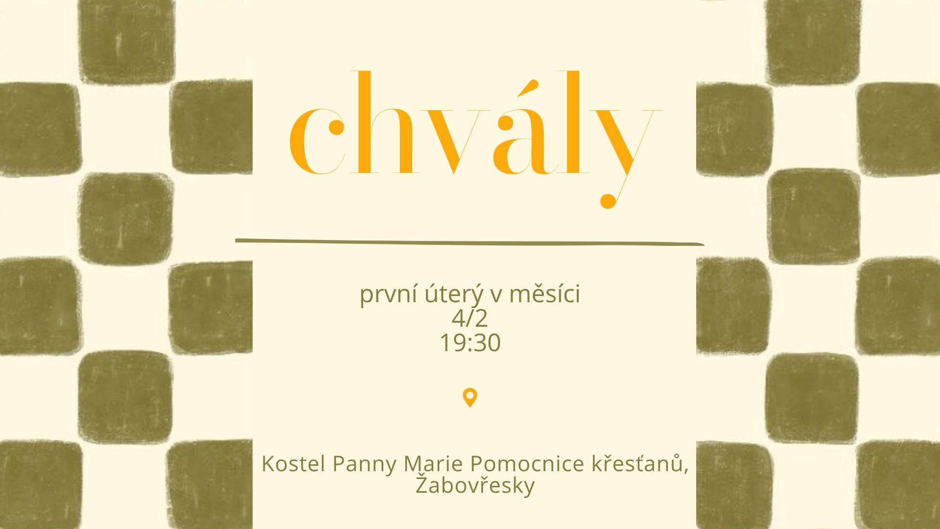 VEČER CHVAL