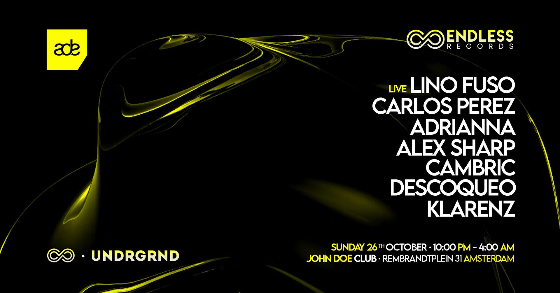 Lino fuso pres: Endless Undrgrnd x ADE
