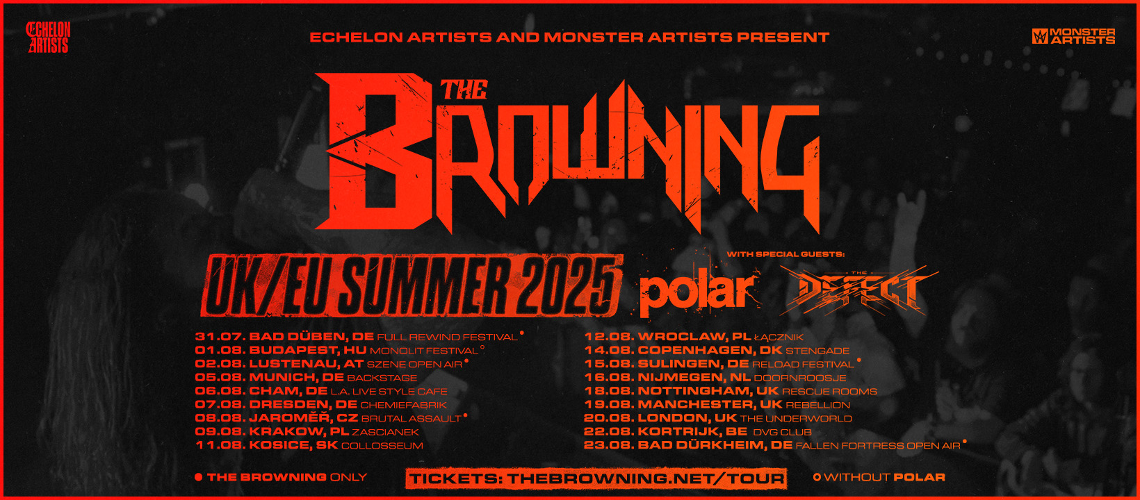 The Browning [US] + Special Guests: Polar [UK] + The Defect [US] // Sold Out