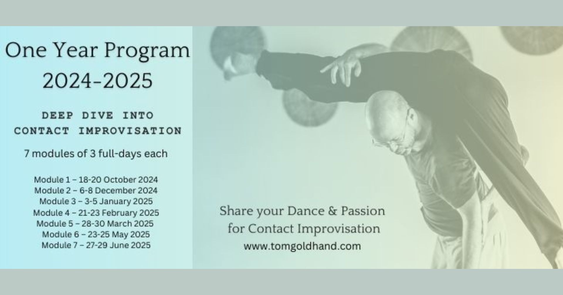 DEEP DIVE INTO CONTACT IMPROVISATION - ONE YEAR PROGRAM