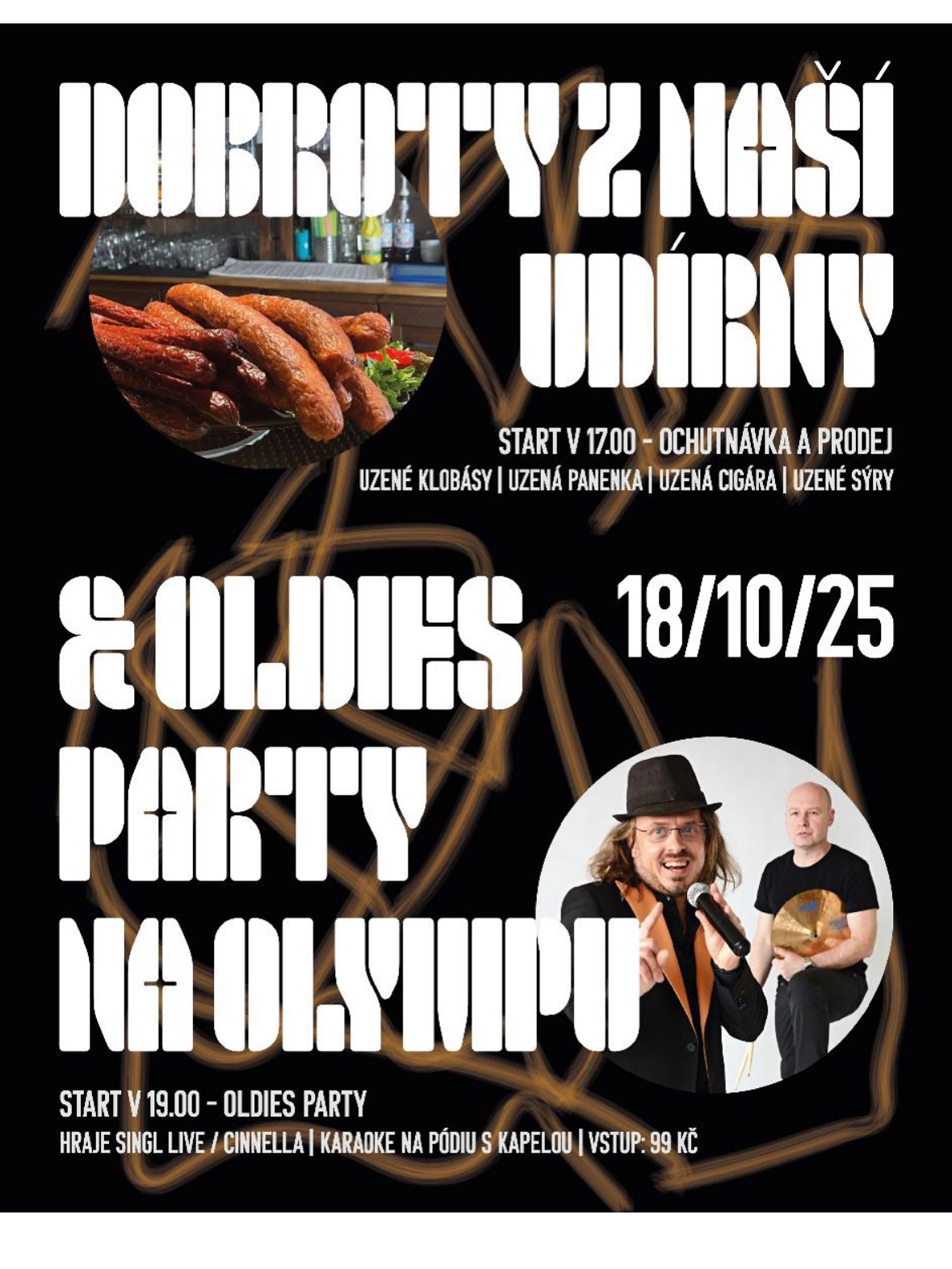 Dobroty z naši udírny & Oldies party!