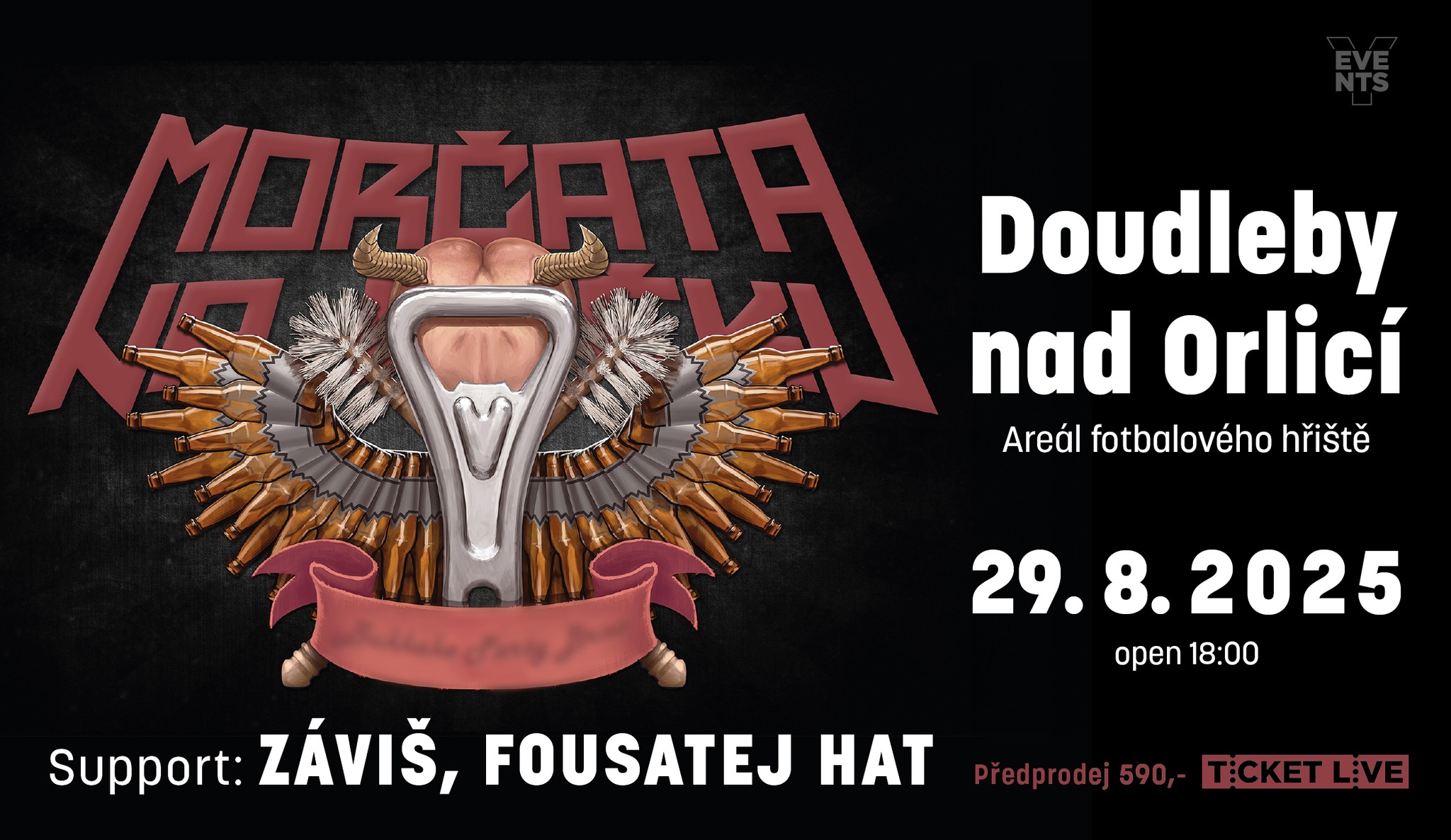 Morčata na Útěku 🔹 support: Fousatej Hat, Záviš // Areál fotbalového hřiště Doudleby nad Orlicí