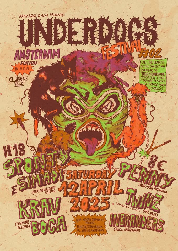 UNDERDOGS FESTIVAL #2 | PENNY + KRAV BOCA + SPONTY + SIMADI + TWINZ + INBRANDERS
