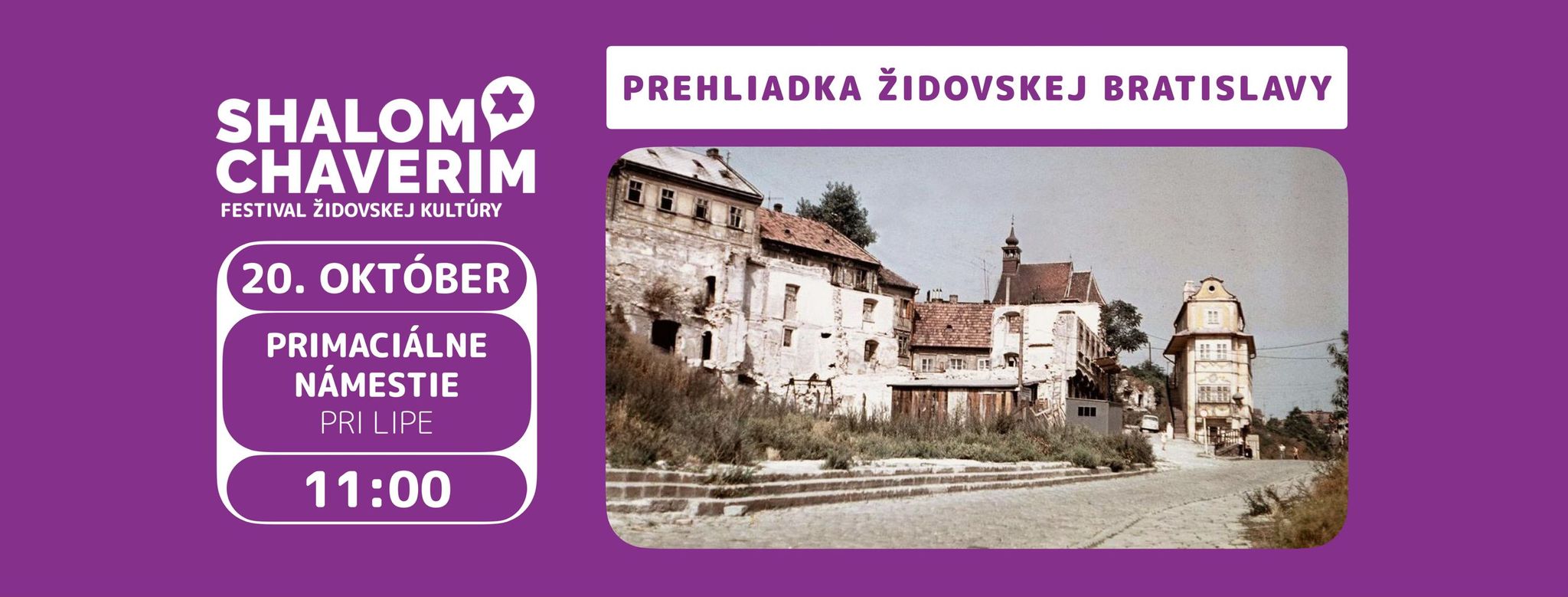 Komentovaná PREHLIADKA ŽIDOVSKEJ BRATISLAVY