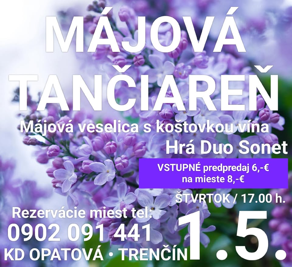 MÁJOVÁ TANČIAREŇ