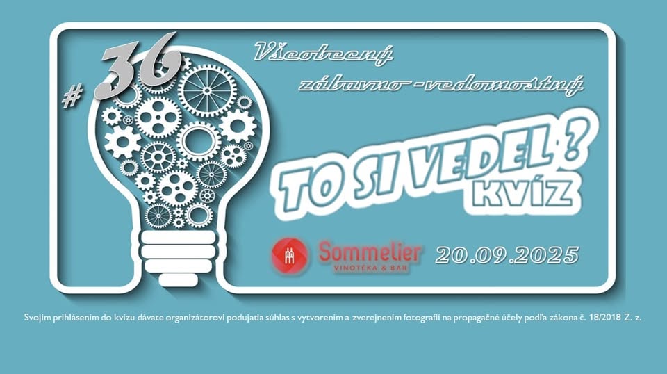TO SI VEDEL? kvíz v Sommelieri