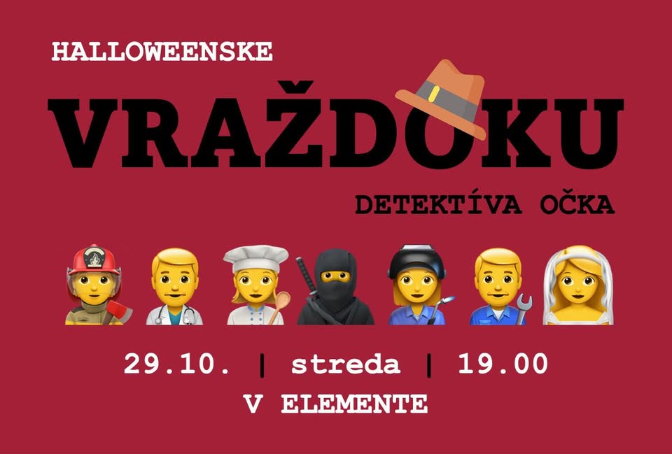 ELEMENT Halloweenske Vraždoku detektíva Očka