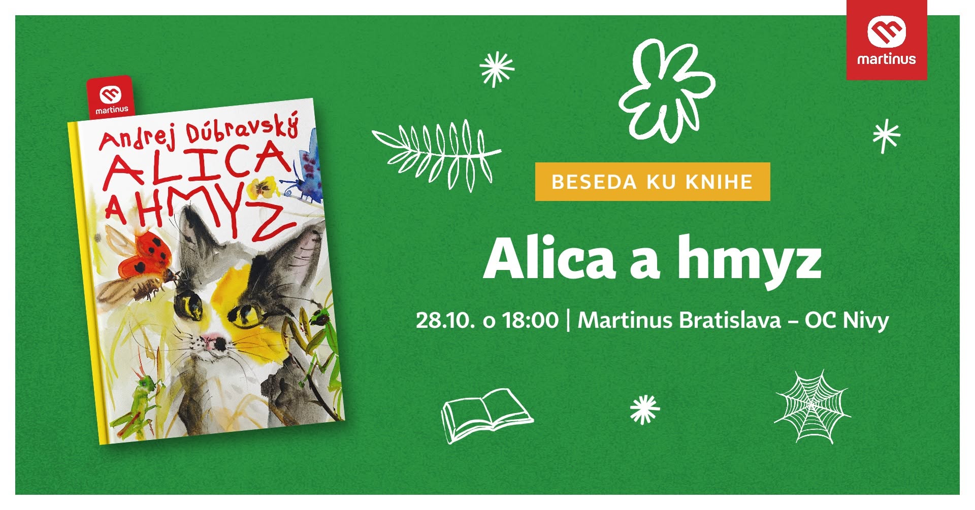 Andrej Dúbravský - Alica a hmyz / beseda ku knihe