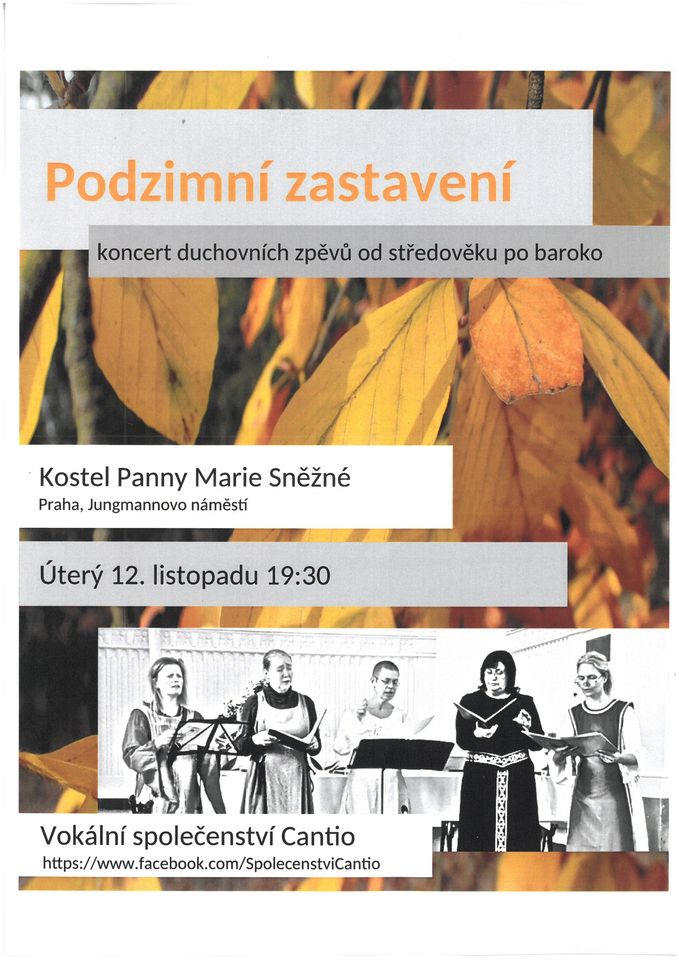 Benefiční koncert duchovních zpěvů od středověku po baroko