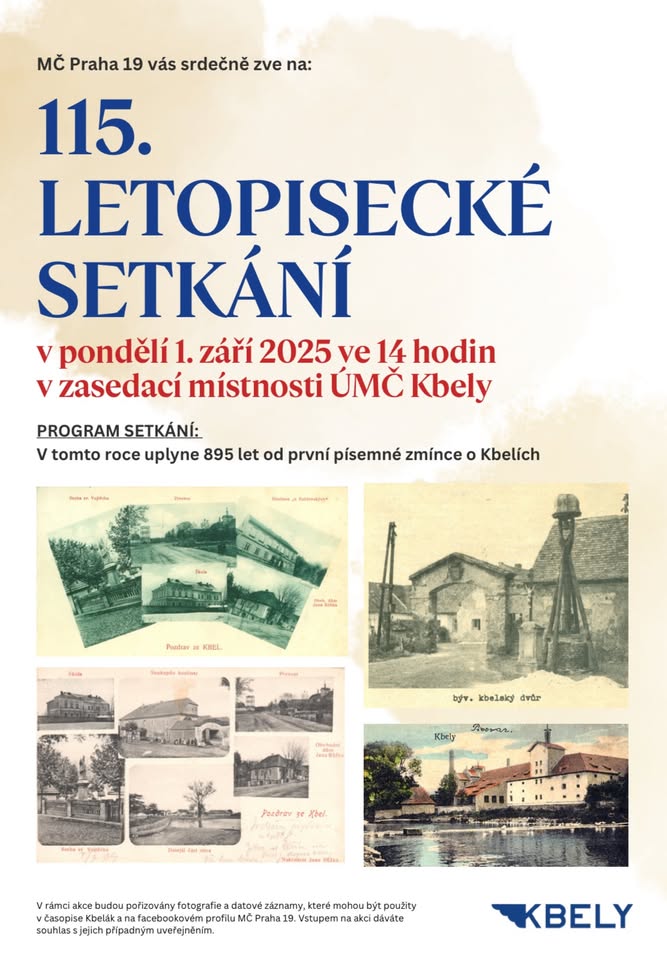 115. LETOPISECKÉ SETKÁNÍ VE KBELÍCH 📝